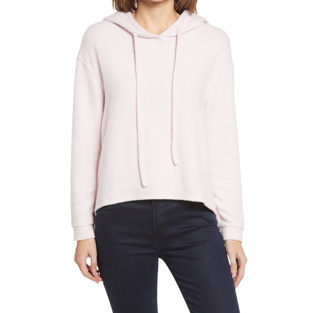 Everleigh Cozy Hoodie in Light Pink Size XL NWT Soft Brushed French Terry